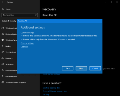 Windows 10 19H1新版18312推送：預(yù)留存儲上線、重置UI調(diào)整