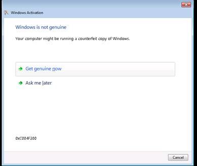 微軟承認(rèn)Windows 7升級更新匯總后顯示“非正版”錯誤